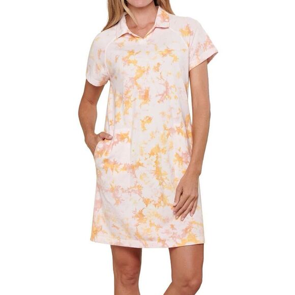 NWT Toad&Co Yerba Rugby Dress Size Small Gooseberry Tie Dye Organic Cotton New - Picture 1 of 11